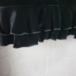 Joseph Ribkoff Womens Veston/Jacket Size 8 Black Velvet Ruffles Crop Long Sleeve Photo 3