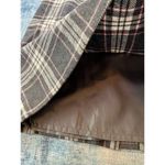 Chadwick's Gray Off White Pink Plaid Wool Blend Skirt Size 2 Petite Photo 3