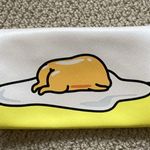 Ipsy Cosmetic Case Gudetama Egg Mascot Bag Yellow Cream 4.75” x 7.5” Like New Photo 2