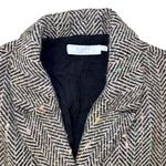 ASTR Wool Blend Keller Coat Size S — Herringbone Tan Black Wool Jacket Photo 7