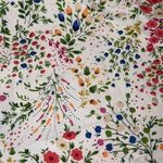 Andrew McMullan Vintage Floral Cotton Button Up Housecoat‎ Size Small White Photo 5