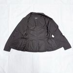 M0851 Brown Deep Purple Lightweight 2 Button Crinkled Short Blazer XS Photo 7