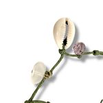 Free People Shell Bohemian Beach Summer Collected Anklet in Sage Green NWT Boho Photo 5