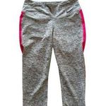Nike Drifit Cropped Pink Side Grey Leggings Photo 0