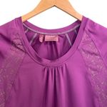 Athleta Ruched Activewear Tee Beet Purple Women’s Size Small Workout Athleisure Photo 2