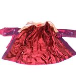 Zi Qing Ge Embroidered Floral Chinese Style Jacket Wine Purple Frog Closures LG Photo 5