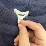Aerie Flurry Fuzzy Blue Crewneck Pullover Sweater Photo 1
