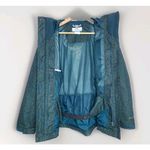 Columbia  Interchange Omni-Tech Jacket Hooded Green Red Dots Women's‎ Size Small Photo 4