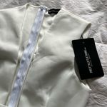 Pretty Little Thing NWT:  White plunge strap midi dress size 4 Photo 7