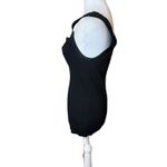 Cache Vtg Black Ribbed Crochet Beaded Tank Top Medium Whimsigoth Witchy Gothic Photo 4