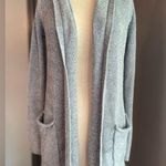 Eddie Bauer Linen Cotton Blend  Blue Women's Cardigan Sweater Hoodie Photo 0
