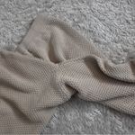 Free People Beach 100% Cotton Textured Tan Wide-Leg Knit Pants Natural Fibers Photo 5