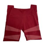 Buffbunny  Anastasia Mesh Leggings High Rise Sheer Red Burgundy athletic Pants S Photo 7