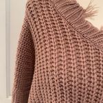 Love Tree | mauve lilac colored crop fringe sweater Photo 4