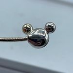 Disney  silver plated heart and Micky Mouse  open front cuff bracelet. Photo 2