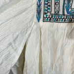 Lovestitch  White Embroidered Bohemian Peasant Blouse Size Small NWT #0451-LA Photo 6