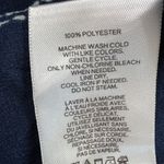 EXPRESS  Portofino Shirt Slim Fit Womens Large‎ Blue Check Ruffle Collar Business Photo 3