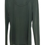 Peruvian Connection  Shirt Womens Green Pima Cotton Long Sleeve Pullover SZ S Photo 0