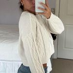 Hollister  Cable Knit Sweater White Photo 1