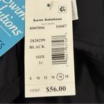 Swim Solutions Women’s Slit Swim Skirt Black Size 16 Photo 6