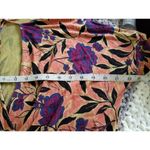 Silence + Noise  Floral Print Knit Top Long Sleeve Wrap Front High-Low SZ (S) Photo 3