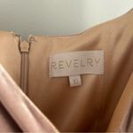 Revelry Skye Velvet Bridesmaid Dress in Champagne Tan Size 10 Photo 7