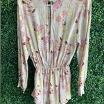 Audrey 3+1 - Floral & Butterfly Long Sleeve Romper - Plunging Neckline Photo 7