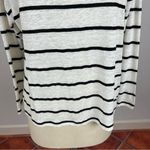 Alice + Olivia Stripe Linen Blend Long Sleeve Top Photo 4