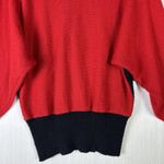 Vtg Regency Collection For Joyce Womens Sweater Sz M Red Black Abstract Sequin Size M Photo 11