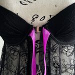 Lingerie w/ purple bow Womens Intimately black Small Photo 3