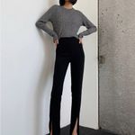 Babaton Aritzia  Nathaniel Sweater Crop Wool Ribbed Long Sleeve XXS Photo 1
