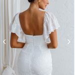 Selfie Leslie | NWT XL APHRODITE MOLDED BUST ANGEL SLEEVE WRAP DRESS EMBROIDERED Photo 2