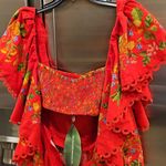Farm Rio ππ Red Tropical Romance Romper XL NWT Photo 8
