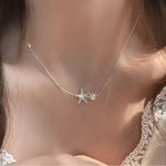 Silver Starfish and Pearl Necklace Photo 2