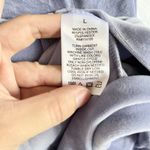 Juicy Couture  Velour Hoodie Jacket Size L Purple Full Zip with Logo Back Photo 5