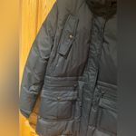 Sam Edelman Navy Blue Faux Fur Trimmed Down Filled Parka Coat Women’s Size XL Photo 11