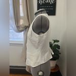 Midnight Velvet white Satin Blouse Size 6 Photo 6