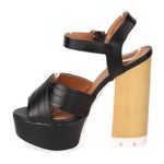Qupid Black and Brown Platform Heels Photo 1