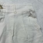 Madewell  Cream Capri Wide Leg Textured Trousers Photo 8