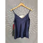 NWT Carbon38 Navy Satin Cami Blue Photo 5