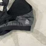 Reebok Wireless Racerback Padded Gray Sports Bra Women's Small Mesh Back Workout Photo 3