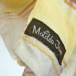 Matilda Jane  Womens Striped Summer Picnic Top Yellow White Medium Photo 5