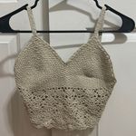 Hollister Beige  crochet cropped tank top! Photo 0
