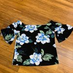 Banana Republic  Floral Off Shoulder Top Womens Size Medium Flared Sleeve Blouse‎ Photo 2
