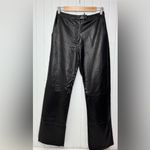 Princess Polly Zyaire Mid Rise Faux Leather Pants Black Size 4 Photo 1