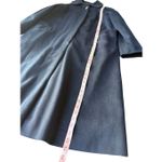 Vintage Navy Blue 100% Pure Wool Long Coat Size L/12 Size L Photo 11