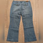 Lands' End Jeans Womens 12 P Petite Curvy Fit Denim Flare Trouser Leg City Waist Blue Size 12P Photo 6