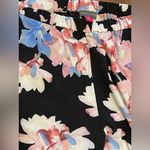 Vince Camuto  Black Floral Pants with Pink and Blue Photo 8