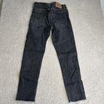 Levi's Women's 27 Wedgie Skinny Black High Rise Jeans Raw Hem Photo 5