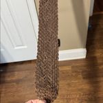Braided Brown Leather Belt Photo 5